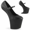 Pleaser Exotic Dancing CRAZE-880 - Blk Faux Leather/Blk Matte