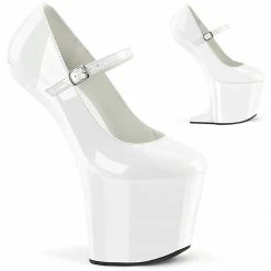 Pleaser Exotic Dancing CRAZE-880 - Wht Pat/Wht