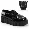 Demonia CREEPER-108 - Blk Pat-Pvc Punk & Goth