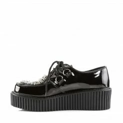 Demonia CREEPER-108 - Blk Pat-Pvc Punk & Goth