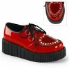Demonia CREEPER-108 - Red Pat-Pvc Punk & Goth