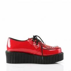 Demonia CREEPER-108 - Red Pat-Pvc Punk & Goth