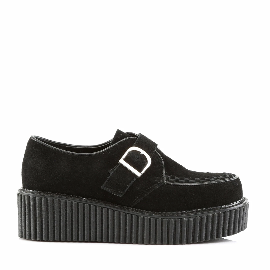Demonia Punk & Goth CREEPER-118 - Blk Vegan Suede 7 Demonia Punk & Goth CREEPER-118 - Blk Vegan Suede