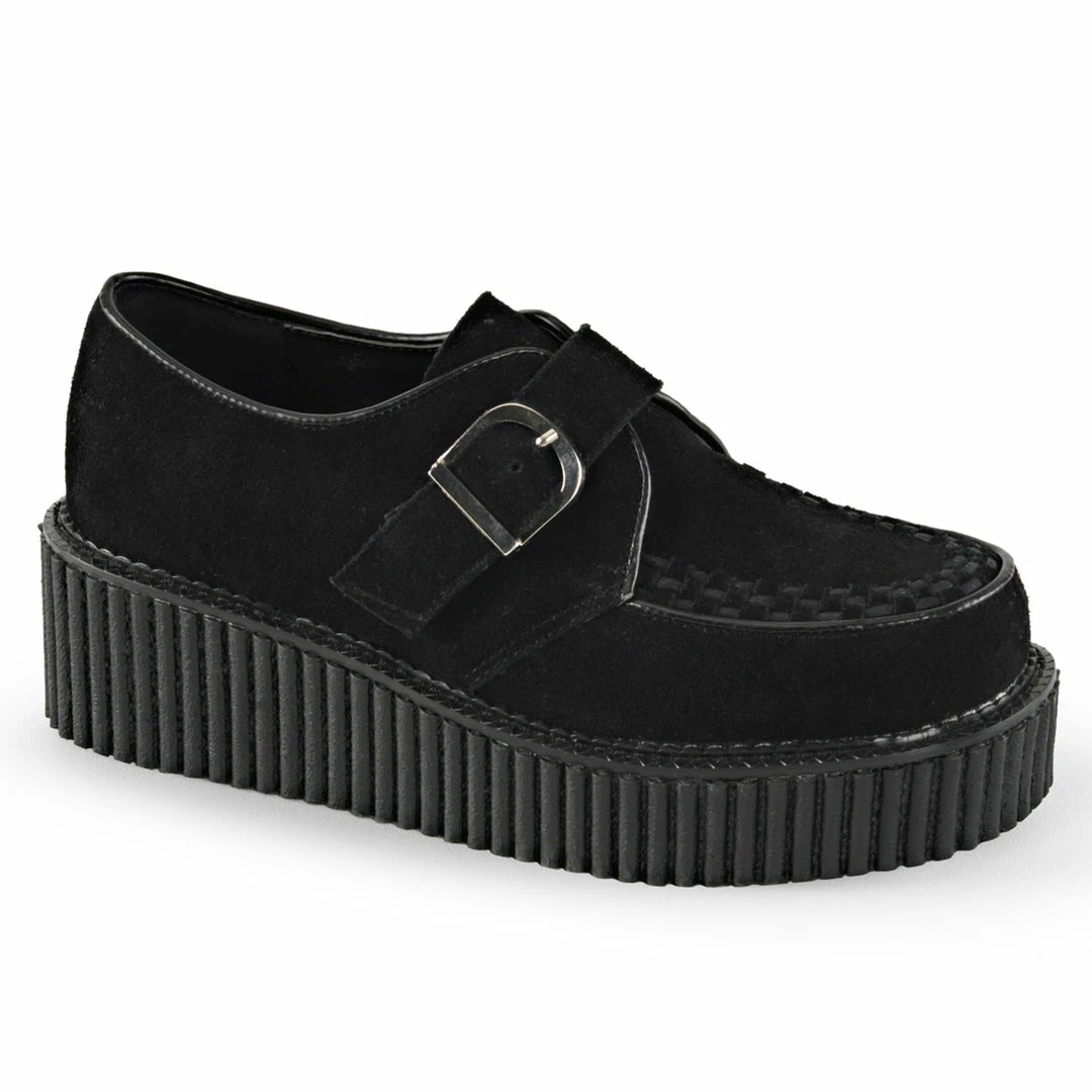 Demonia Punk & Goth CREEPER-118 - Blk Vegan Suede 3 Demonia Punk & Goth CREEPER-118 - Blk Vegan Suede