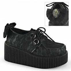 Demonia CREEPER-212 - Blk Vegan Leather-Lace