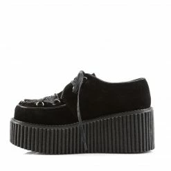 Demonia Punk & Goth CREEPER-216 - Blk Vegan Suede