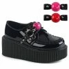Demonia CREEPER-222 - Blk Pat
