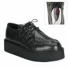 Demonia CREEPER-402 - Blk Leather Punk & Goth