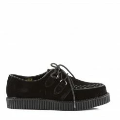 Demonia CREEPER-602S - Blk Suede Punk & Goth