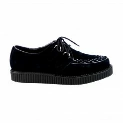 Demonia CREEPER-602S - Blk Suede Punk & Goth