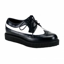Demonia CREEPER-608 - Blk-Wht Leather