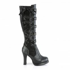 Demonia CRYPTO-106 - Blk Vegan Leather-Lace