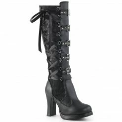 Demonia CRYPTO-106 - Blk Vegan Leather-Lace