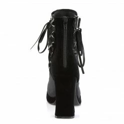 Demonia CRYPTO-51 - Blk Velvet-Lace Punk & Goth