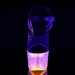 Pleaser CRYSTALIZE-308PS - Clr/Neon Icy Tangerine