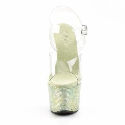 Pleaser CRYSTALIZE-308TL - Clr/Lime Crystal
