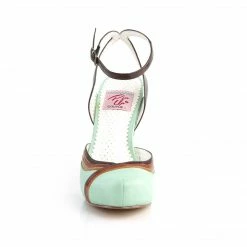 Pin Up Couture CUTIEPIE-01 - Mint Multi Faux Leather
