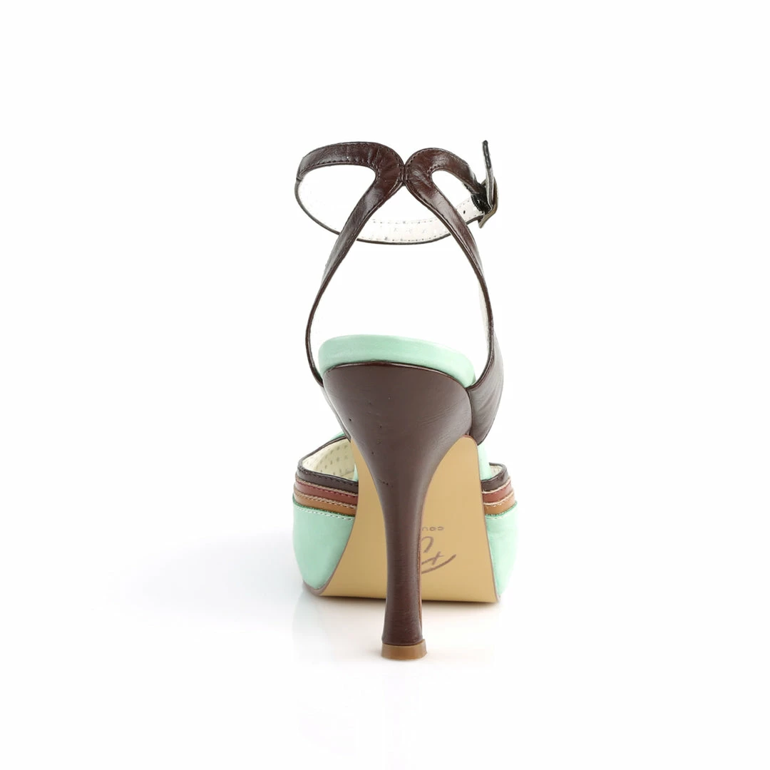 Pin Up Couture CUTIEPIE-01 - Mint Multi Faux Leather 6 Pin Up Couture CUTIEPIE-01 - Mint Multi Faux Leather