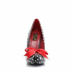 Pin Up Couture CUTIEPIE-06 - Blk-Wht Pu (Polka Dots Print) Vintage & Retro