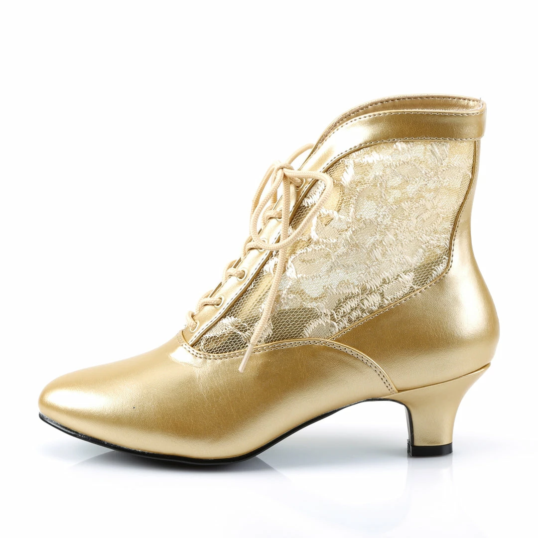 Funtasma DAME-05 - Gold Pu-Lace 5 Funtasma DAME-05 - Gold Pu-Lace