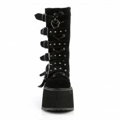 Demonia DAMNED-225 - Blk Velvet Punk & Goth