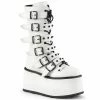 Demonia DAMNED-225 - Wht Vegan Leather Punk & Goth 2 Demonia DAMNED-225 - Wht Vegan Leather Punk & Goth