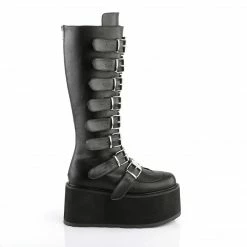 Demonia DAMNED-318 - Blk Vegan Leather