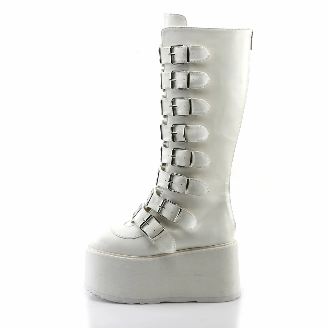 Demonia DAMNED-318 - Wht Vegan Leather 5 Demonia DAMNED-318 - Wht Vegan Leather
