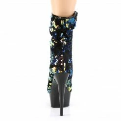 Pleaser DELIGHT-1004 - Blue Iridescent Sequins/Blk 10 Pleaser DELIGHT-1004 - Blue Iridescent Sequins/Blk