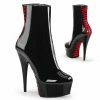 Pleaser DELIGHT-1010 - Blk Pat-Red/Blk Exotic Dancing