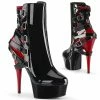 Pleaser DELIGHT-1012 - Blk-Red Pat/Blk-Red 2 Pleaser DELIGHT-1012 - Blk-Red Pat/Blk-Red