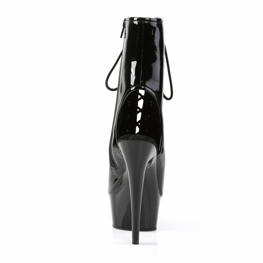 Pleaser DELIGHT-1016 - Blk Pat/Blk 6 Pleaser DELIGHT-1016 - Blk Pat/Blk