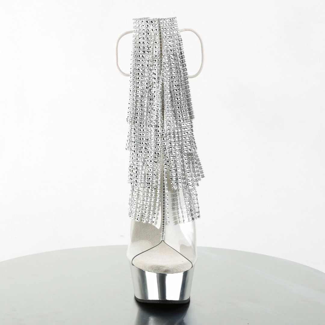 Pleaser Exotic Dancing DELIGHT-1017RSF - Clr-Slv/Slv Chrome 4 Pleaser Exotic Dancing DELIGHT-1017RSF - Clr-Slv/Slv Chrome