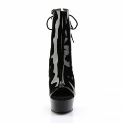 Pleaser Exotic Dancing DELIGHT-1018 - Blk Pat/Blk