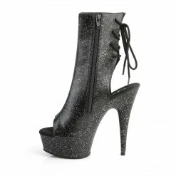 Pleaser Exotic Dancing DELIGHT-1018MMG - Blk Faux Leather/Blk Matte