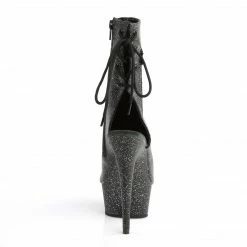 Pleaser Exotic Dancing DELIGHT-1018MMG - Blk Faux Leather/Blk Matte