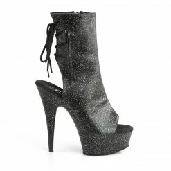 Pleaser Exotic Dancing DELIGHT-1018MMG - Blk Faux Leather/Blk Matte