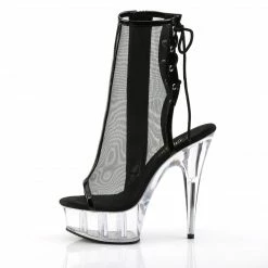 Pleaser DELIGHT-1018MSH - Blk Pat-Mesh/Clr Exotic Dancing