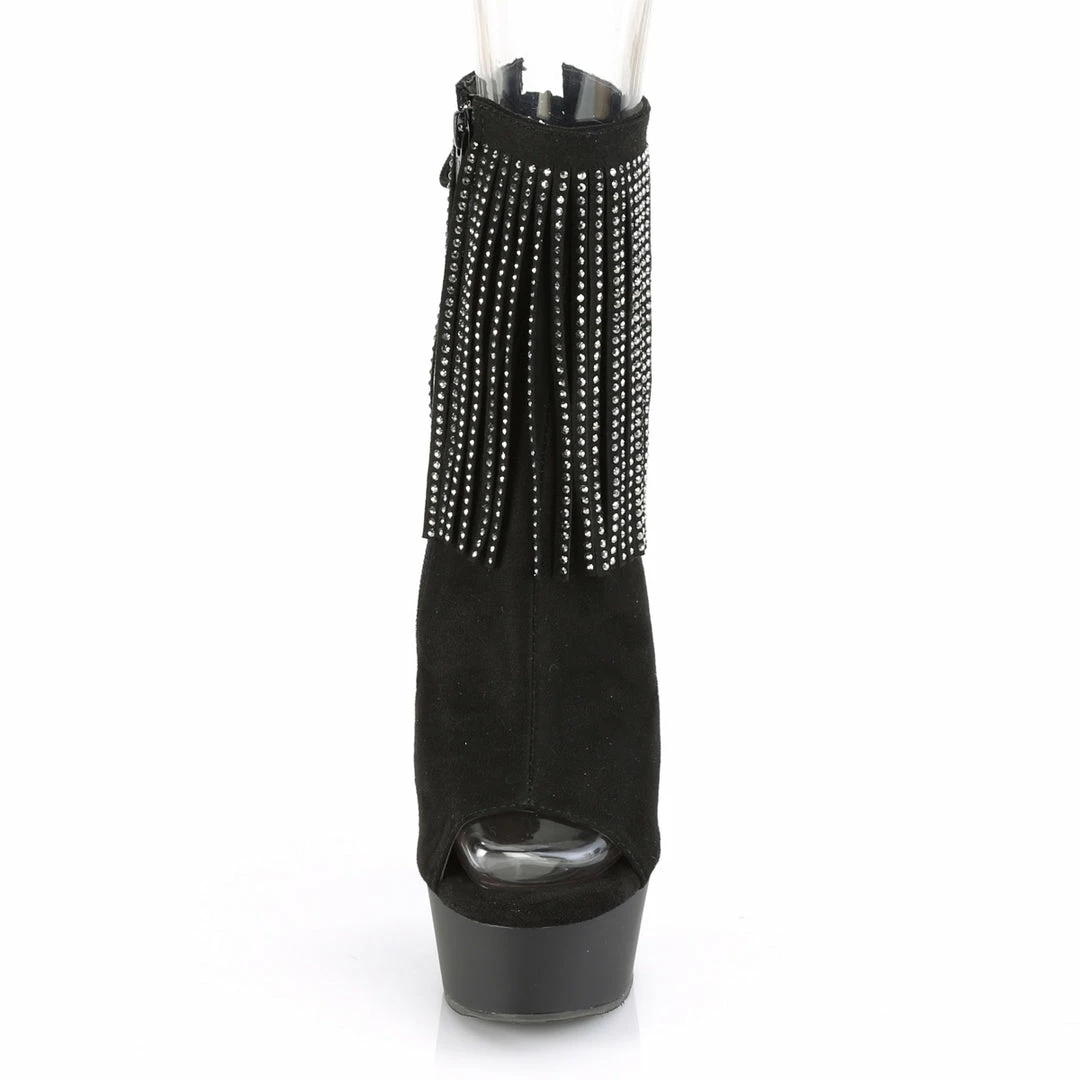 Pleaser DELIGHT-1018RSF - Blk Faux Suede/Blk Matte Exotic Dancing 4 Pleaser DELIGHT-1018RSF - Blk Faux Suede/Blk Matte Exotic Dancing