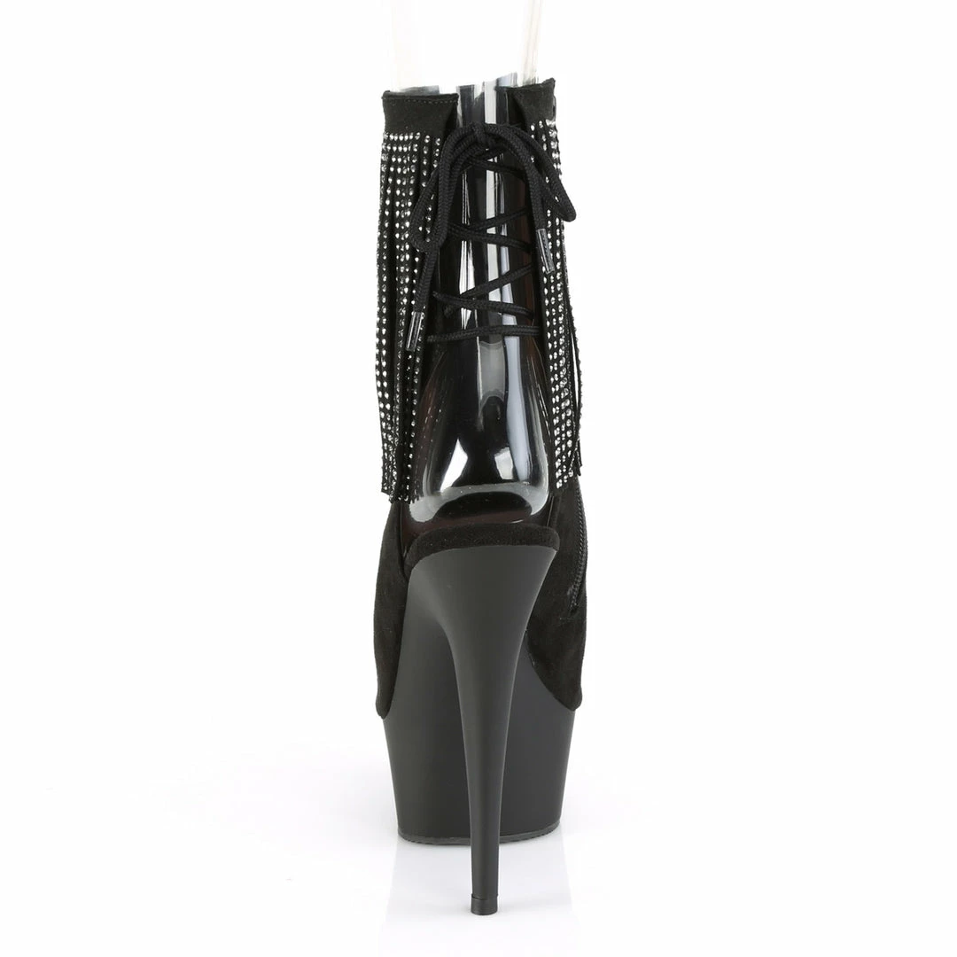 Pleaser DELIGHT-1018RSF - Blk Faux Suede/Blk Matte Exotic Dancing 6 Pleaser DELIGHT-1018RSF - Blk Faux Suede/Blk Matte Exotic Dancing