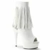 Pleaser Exotic Dancing DELIGHT-1019 - Wht Faux Leather/Wht