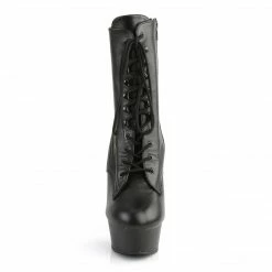 Pleaser DELIGHT-1020 - Blk Leather/Blk Exotic Dancing