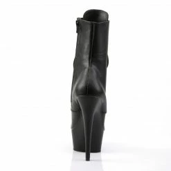 Pleaser DELIGHT-1020 - Blk Faux Leather/Blk Matte 10 Pleaser DELIGHT-1020 - Blk Faux Leather/Blk Matte