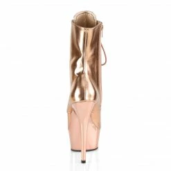 Pleaser DELIGHT-1020 - Rose Gold Metallic Pu/Rose Gold Chrome Exotic Dancing