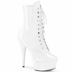 Pleaser Exotic Dancing DELIGHT-1020 - Wht Pat/Wht