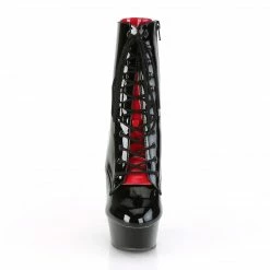Pleaser DELIGHT-1020FH - Blk Pat/Blk Exotic Dancing