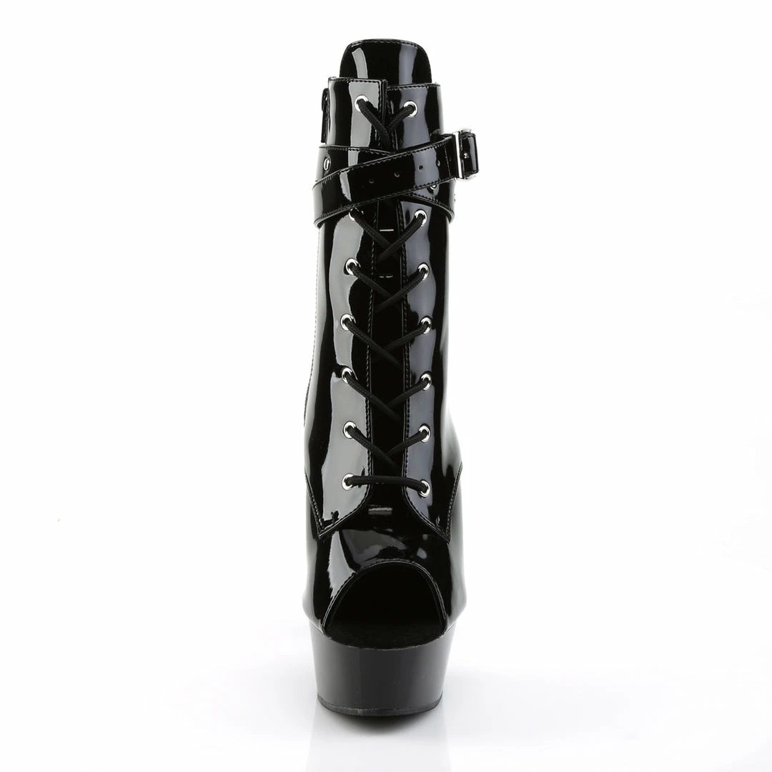 Pleaser DELIGHT-1033 - Blk Pat/Blk 4 Pleaser DELIGHT-1033 - Blk Pat/Blk