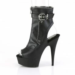 Pleaser DELIGHT-1035 - Blk Faux Leather/Blk Matte Exotic Dancing 9 Pleaser DELIGHT-1035 - Blk Faux Leather/Blk Matte Exotic Dancing