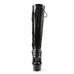 Pleaser Drag Queen DELIGHT-2023 - Blk Str Pat/Blk