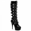 Pleaser DELIGHT-2049 - Blk Pat/Blk